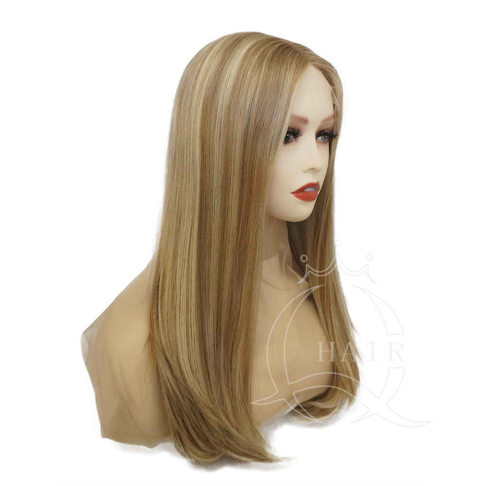 Quality human hair breathable lace top wigs