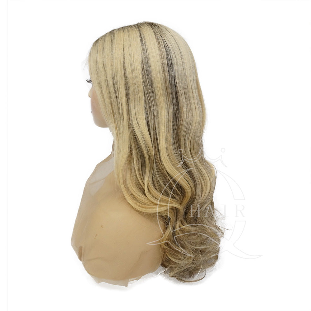 Long human hair wig