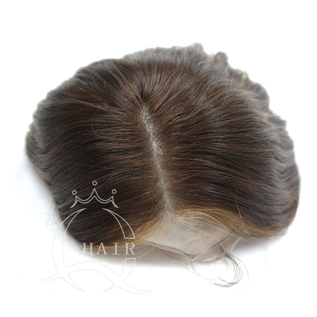 Uniform length virgin hair made Invisible Lace Front Wig