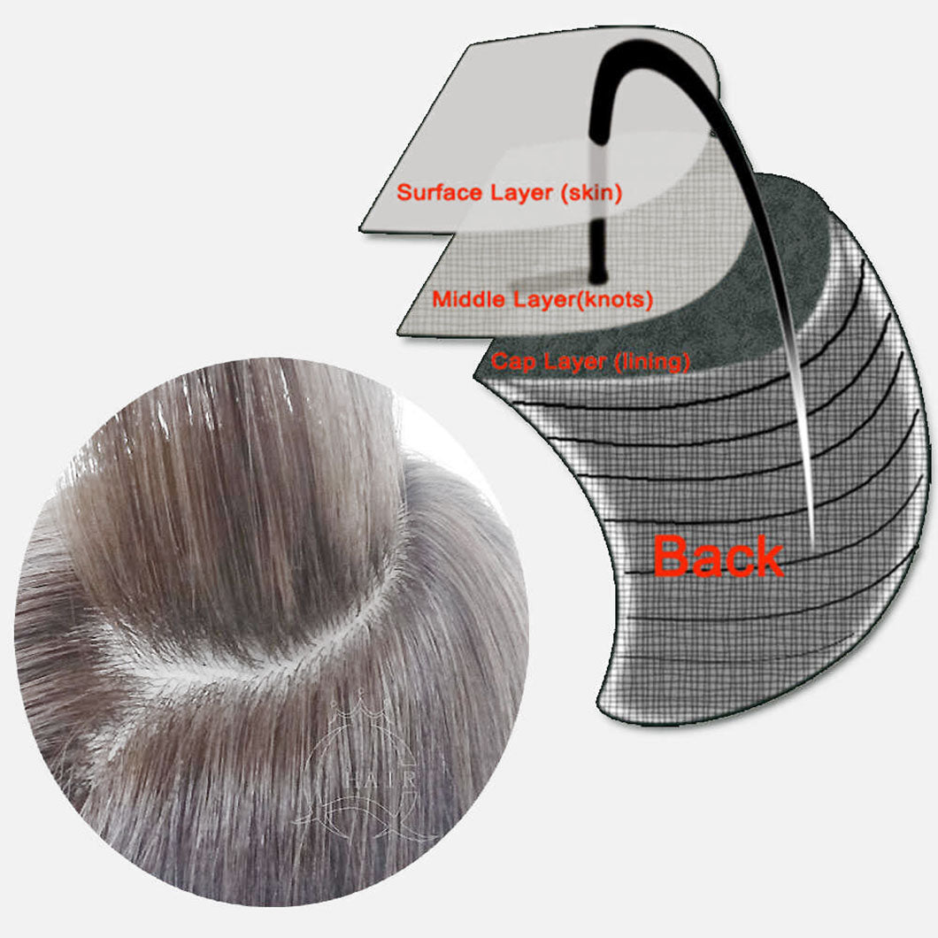 A16"-24" Long Mongolian virgin hair made Kosher Jewish wigs