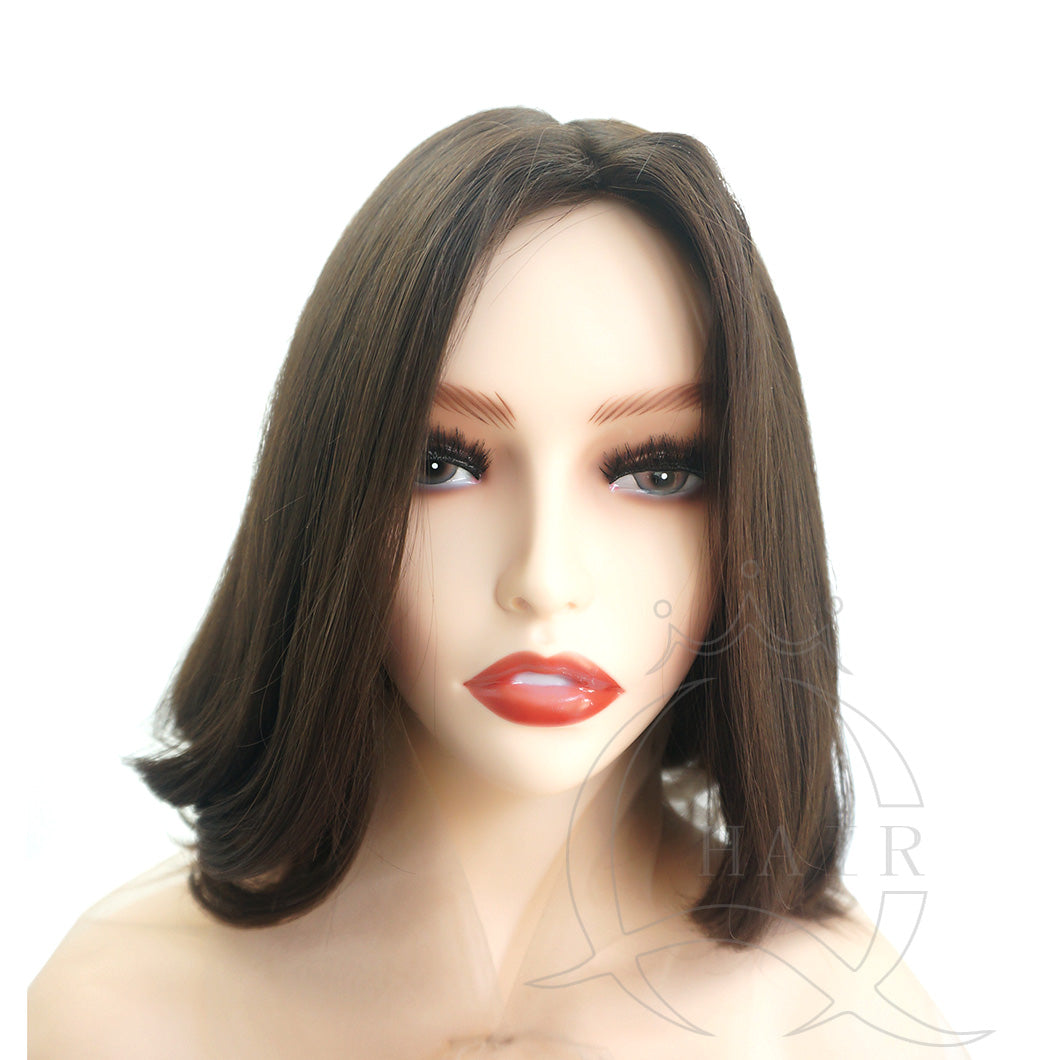 dark brown hair wig