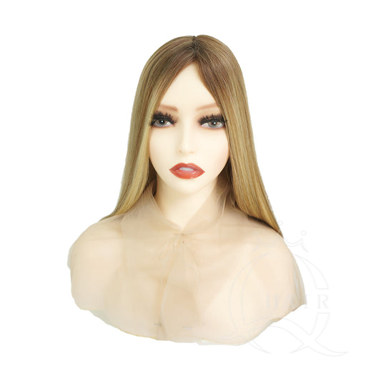 A 20inch virgin human hair made Kosher Jewish wig for Daily Wear