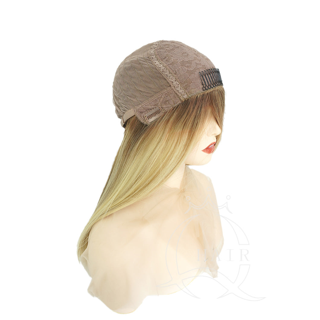 A 20inch virgin human hair made Kosher Jewish wig for Daily Wear