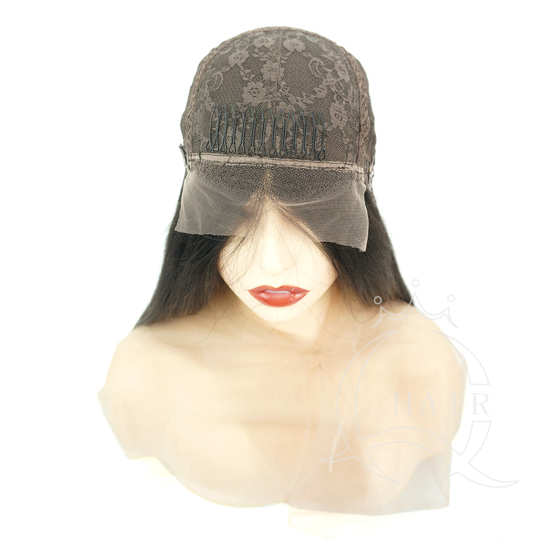 A22INCH Front lace silk top Jewish wig for kosher women