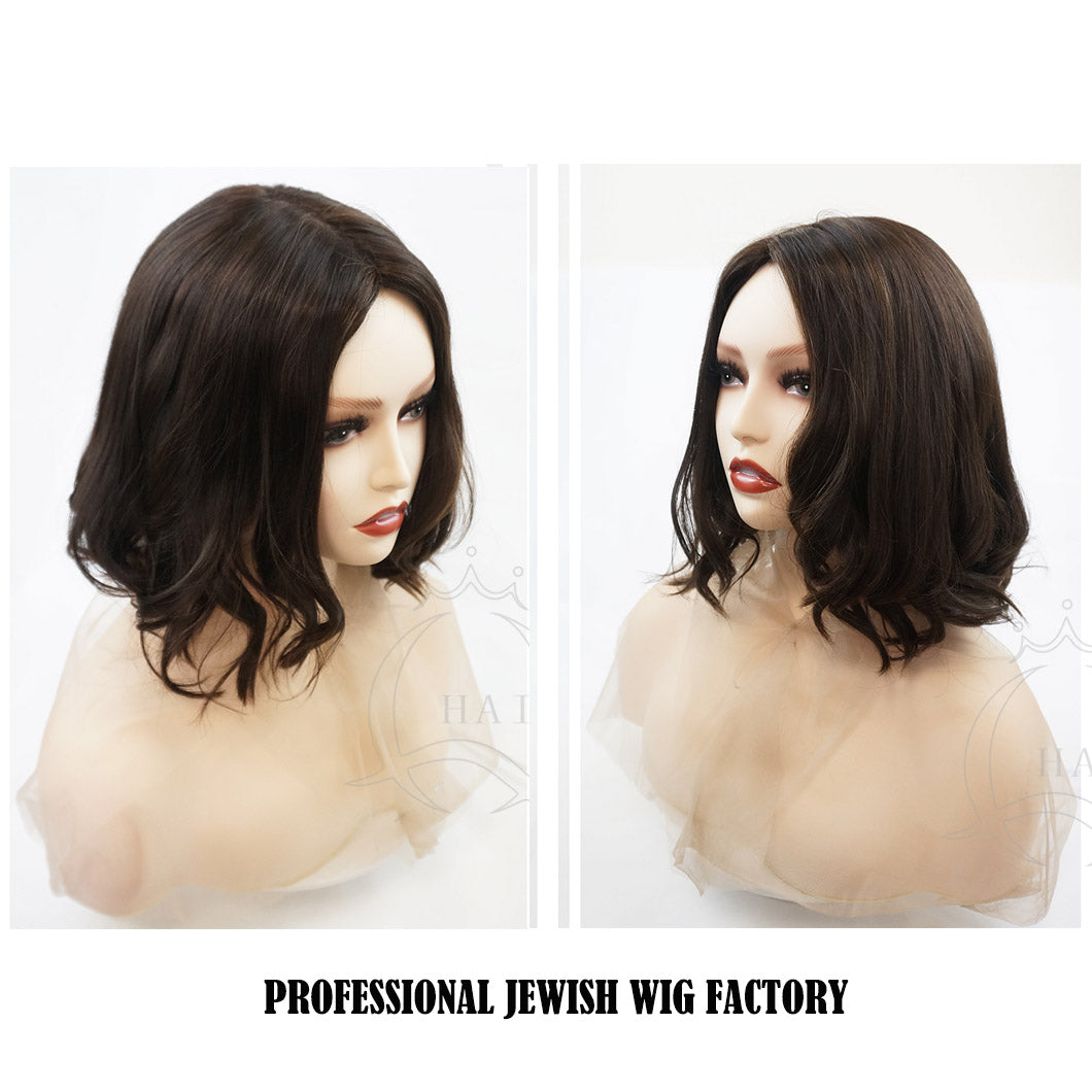 14INCH Short hair body wave Human Hair Wigs: Chic & Modern