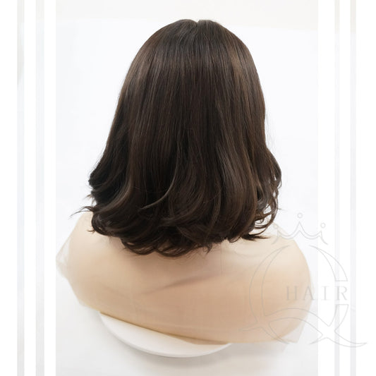 14INCH Short hair body wave Human Hair Wigs: Chic & Modern