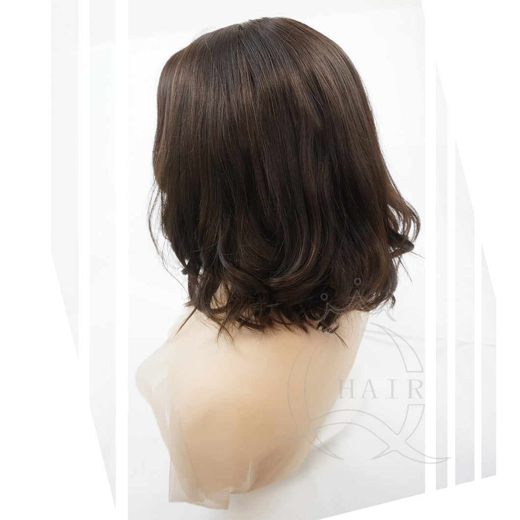 14INCH Short hair body wave Human Hair Wigs: Chic & Modern