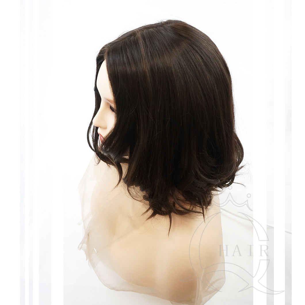 14INCH Short hair body wave Human Hair Wigs: Chic & Modern