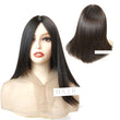 Slight Layer 18inchs color 1&2# 4x4inchs silk top wig  Healthy Origin Human hair  Virgin Hand Knot  Remy silk top  man made silk top wig for lady