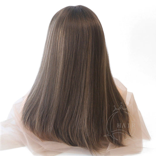 Top-quality virgin hair Front lace wig
