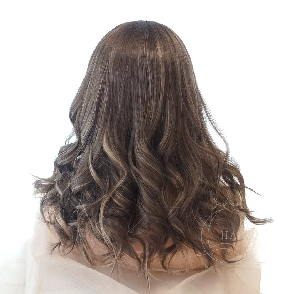 Top-quality virgin hair Front lace wig