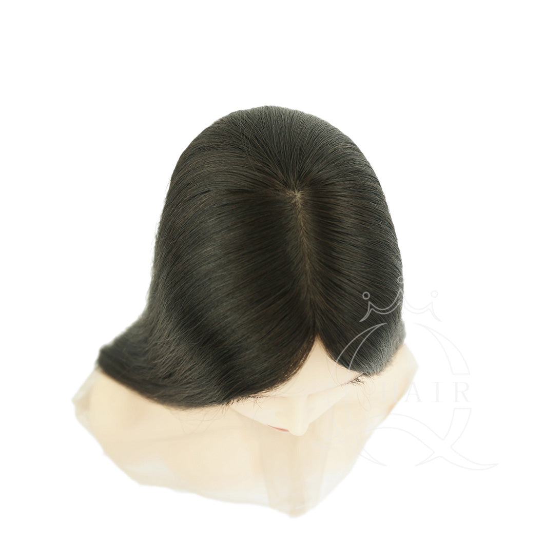 XA20inch Premium Quality Natural human hair Silk Top Wig