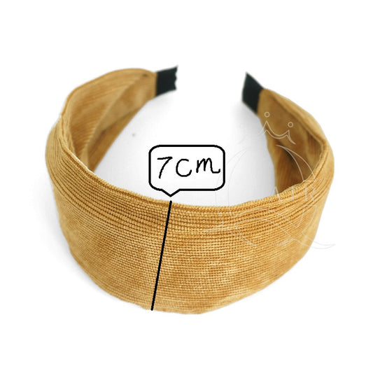 wide edge cloth corduroy sweet pressed hair women's hair clip