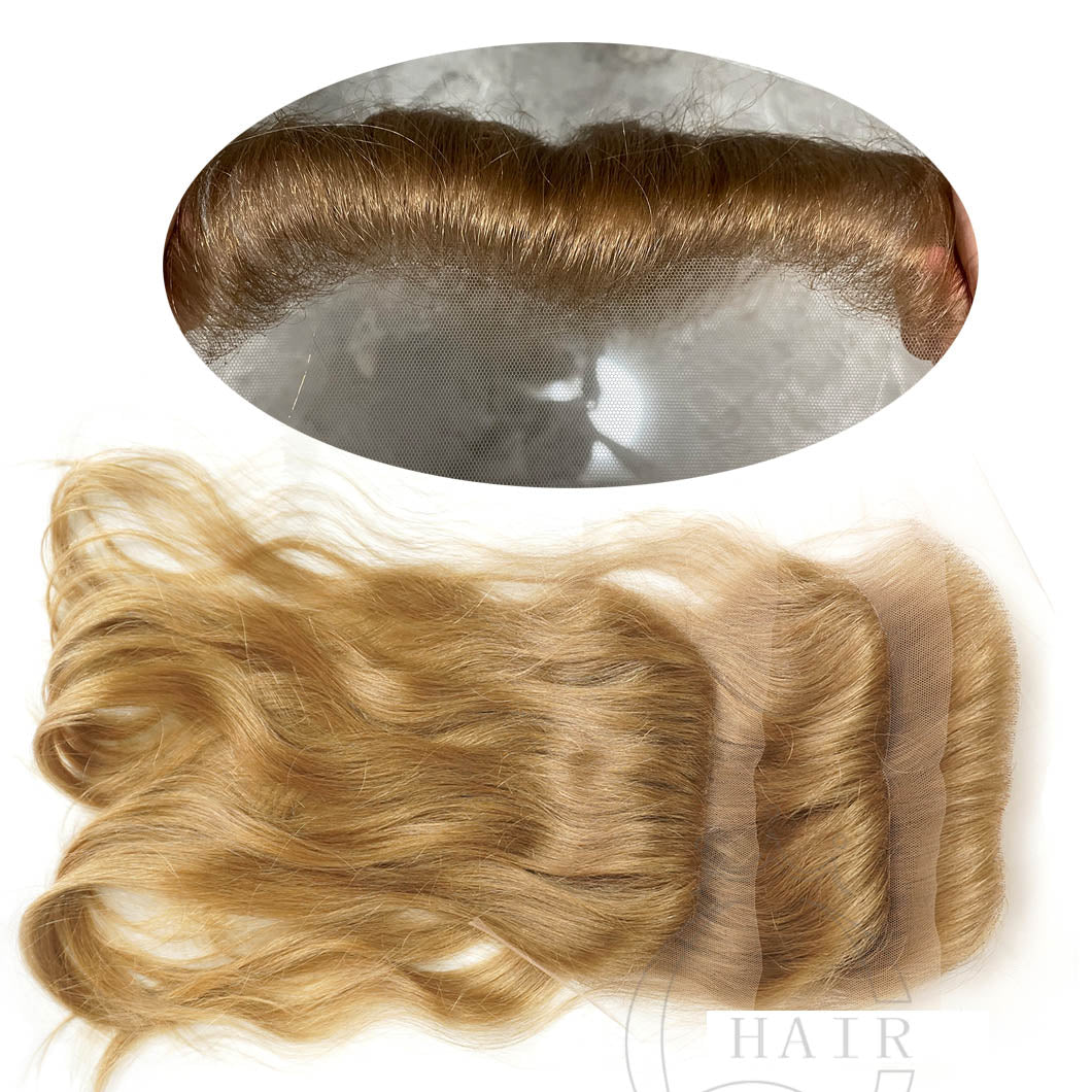 Virgin Human hair lace frontal hairpiece for lady