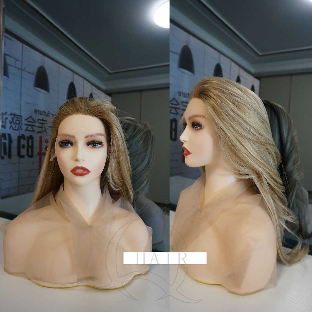 XA24” Inches Brazilian virgin human hair made invisibile lace top wig