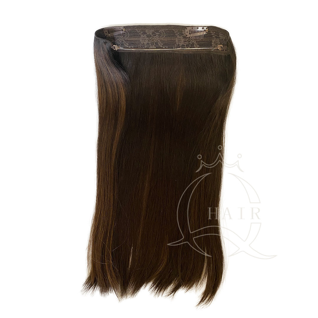 Virgin hair extension hairpiece