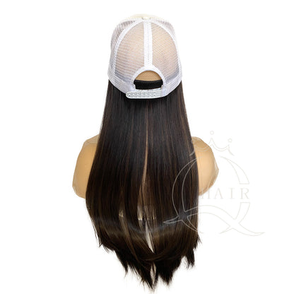 Virgin hair extension hairpiece