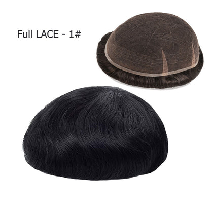Natural insivible Full Swiss/French Lace hair systems for men