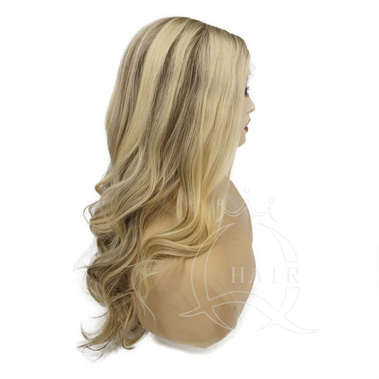 Long human hair wig