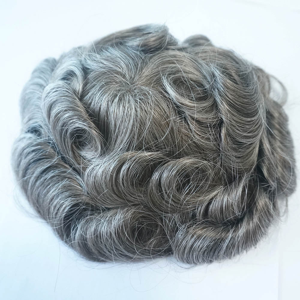 Stock free shipping ultra thin skin toupee