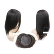 Free fast shipping 15inch dark brown Brazilian virgin hair toppers for lady