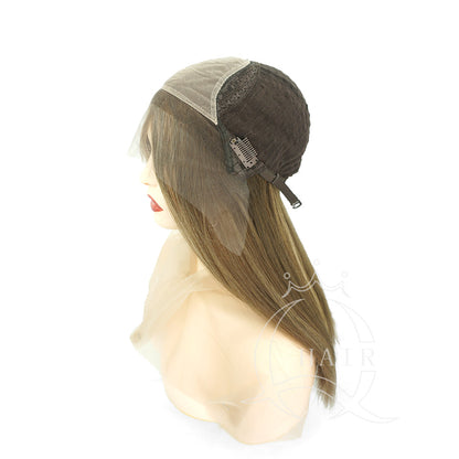 A 18inch virgin human hair made lace top wig with HD Lace