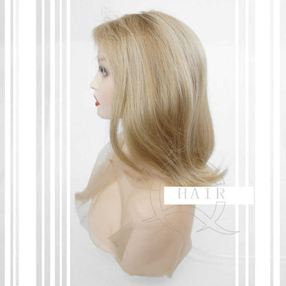 XA 16"  Human Hair Wigs with Baby Hair: Natural Look & Style