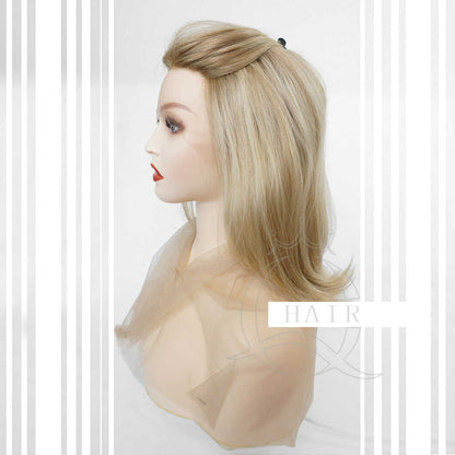 XA 16"  Human Hair Wigs with Baby Hair: Natural Look & Style