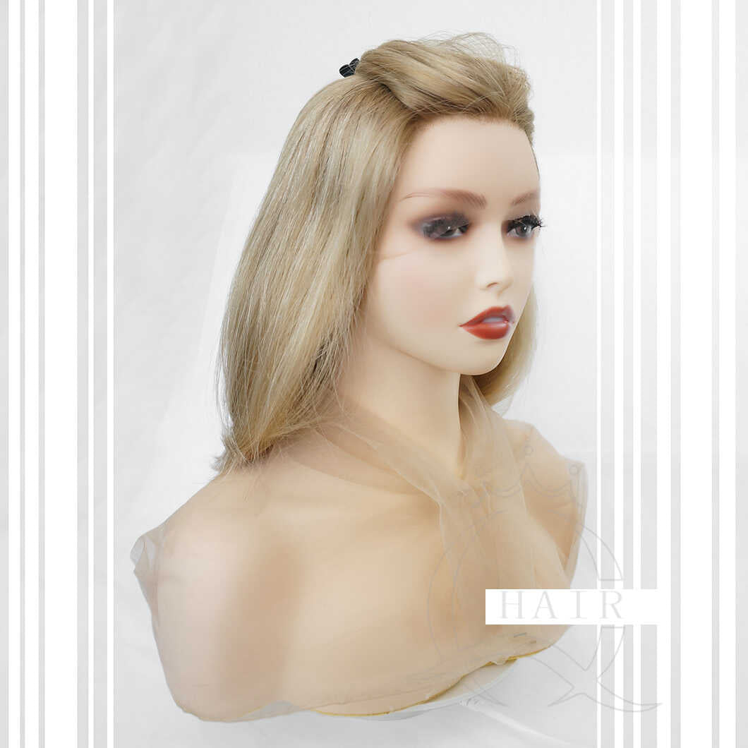 XA 16"  Human Hair Wigs with Baby Hair: Natural Look & Style