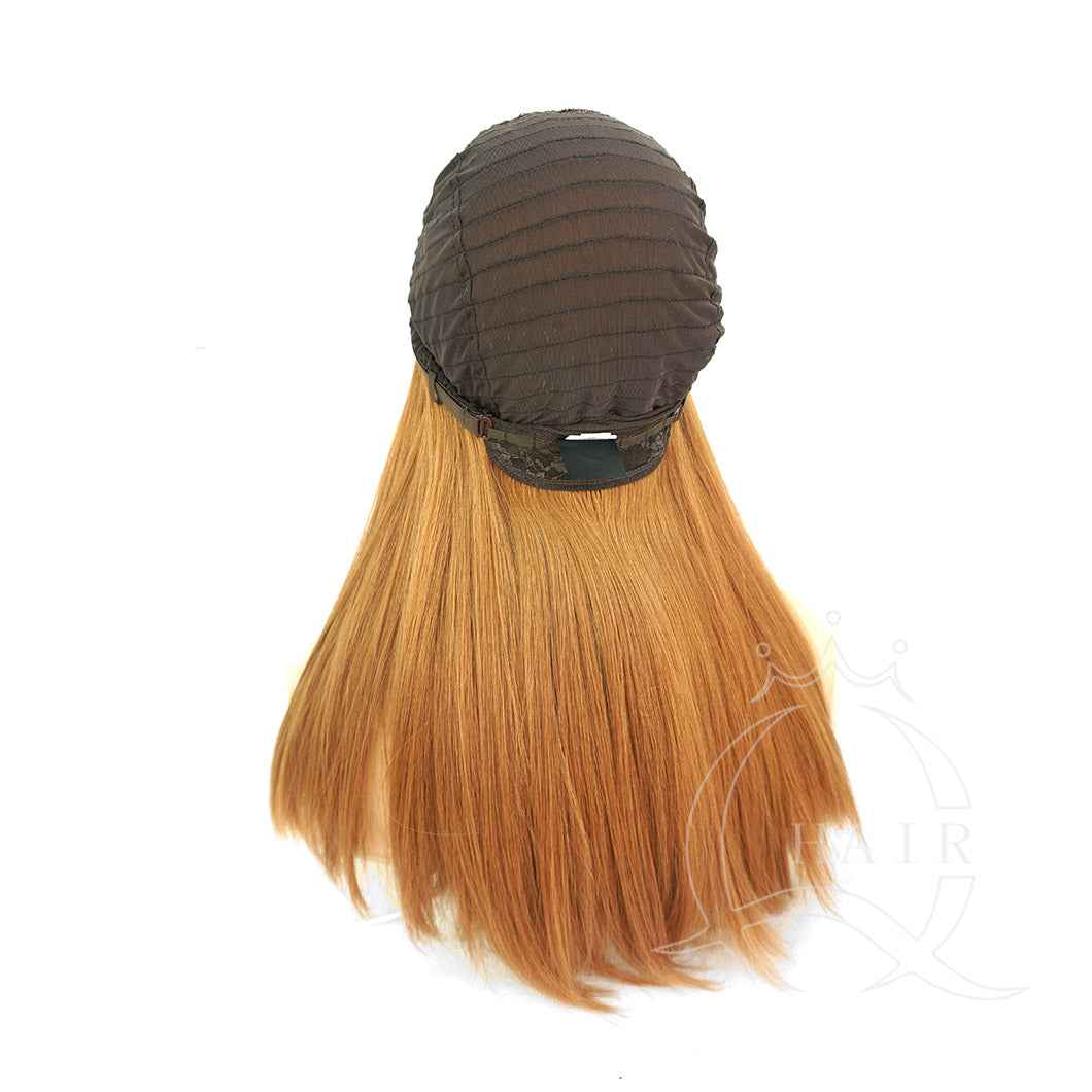 20inch virgin human hair processed band fall Wig for women