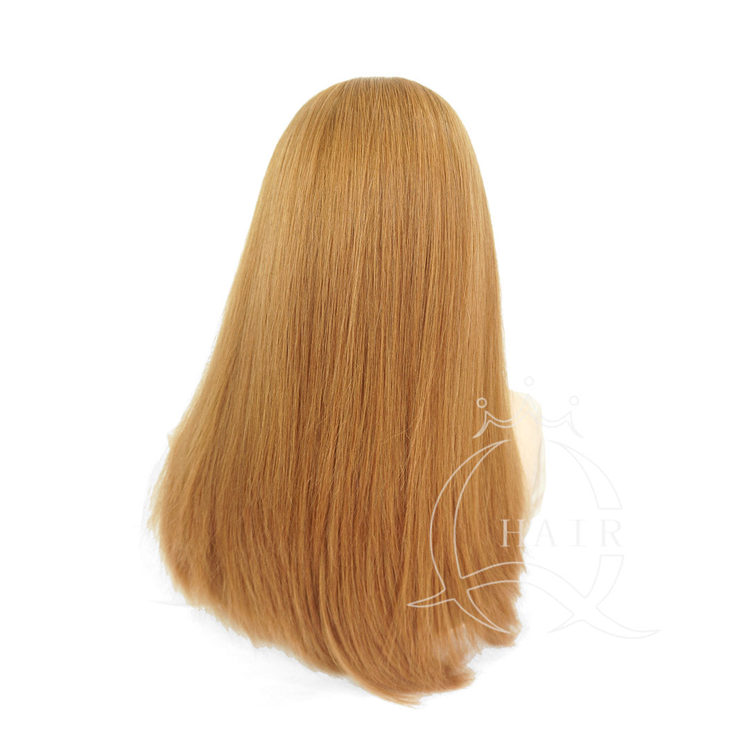 20inch virgin human hair processed band fall Wig for women