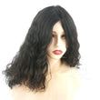 Discount stock natural black XA18“ Mongolian virgin curly hair silk top wig