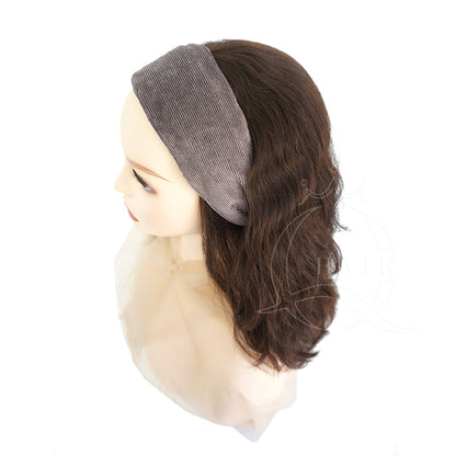 wide edge cloth corduroy sweet pressed hair women's hair clip
