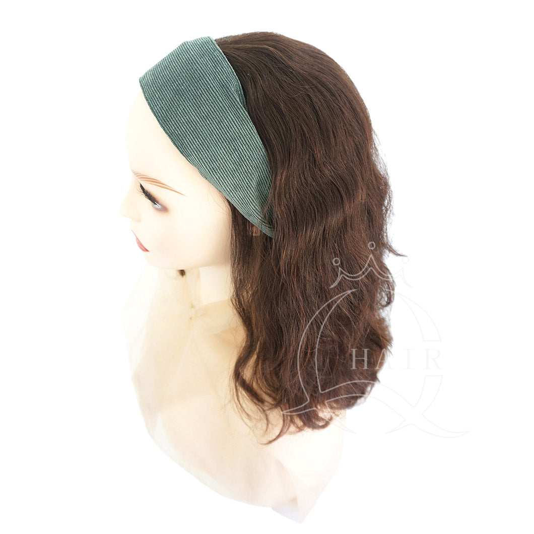 wide edge cloth corduroy sweet pressed hair women's hair clip