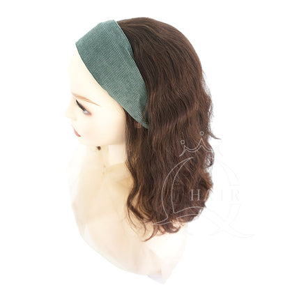 wide edge cloth corduroy sweet pressed hair women's hair clip
