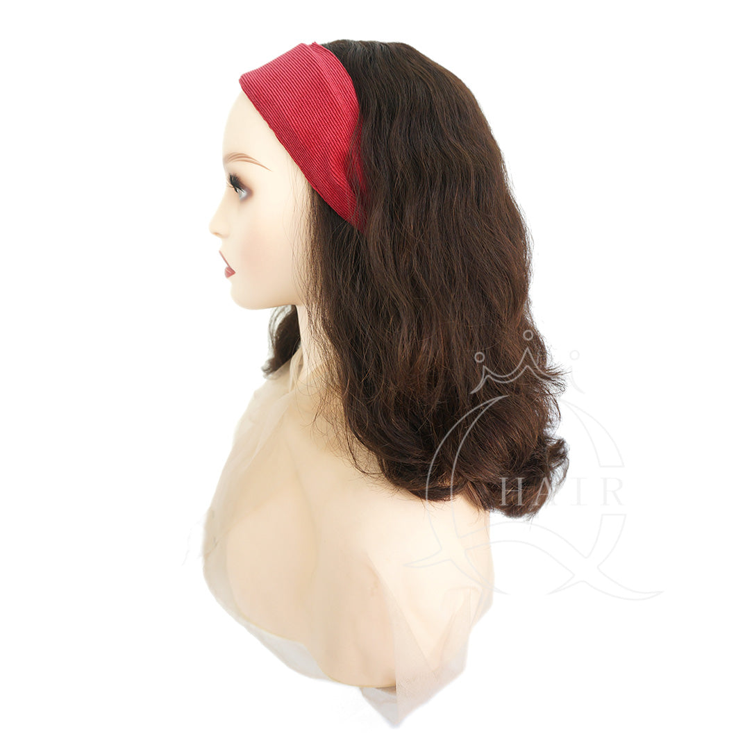 wide edge cloth corduroy sweet pressed hair women's hair clip