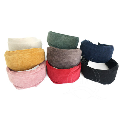 wide edge cloth corduroy sweet pressed hair women's hair clip