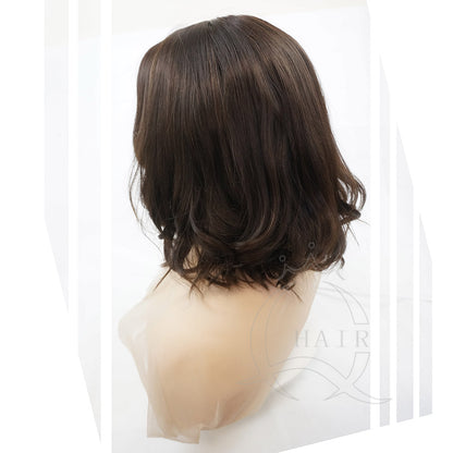 14INCH  Short hair body wave Human Hair Wigs: Chic & Modern
