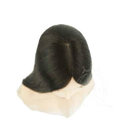 XA20inch Premium Quality Natural human hair Silk Top Wig