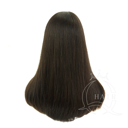 XA20inch Premium Quality Natural human hair Silk Top Wig