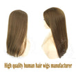 XA 22inch Light Brown Virgin human hair made headcovers perruque for Jewish women