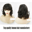 A 14inch Natural human hair made silk top Kosher headcovering with fringe