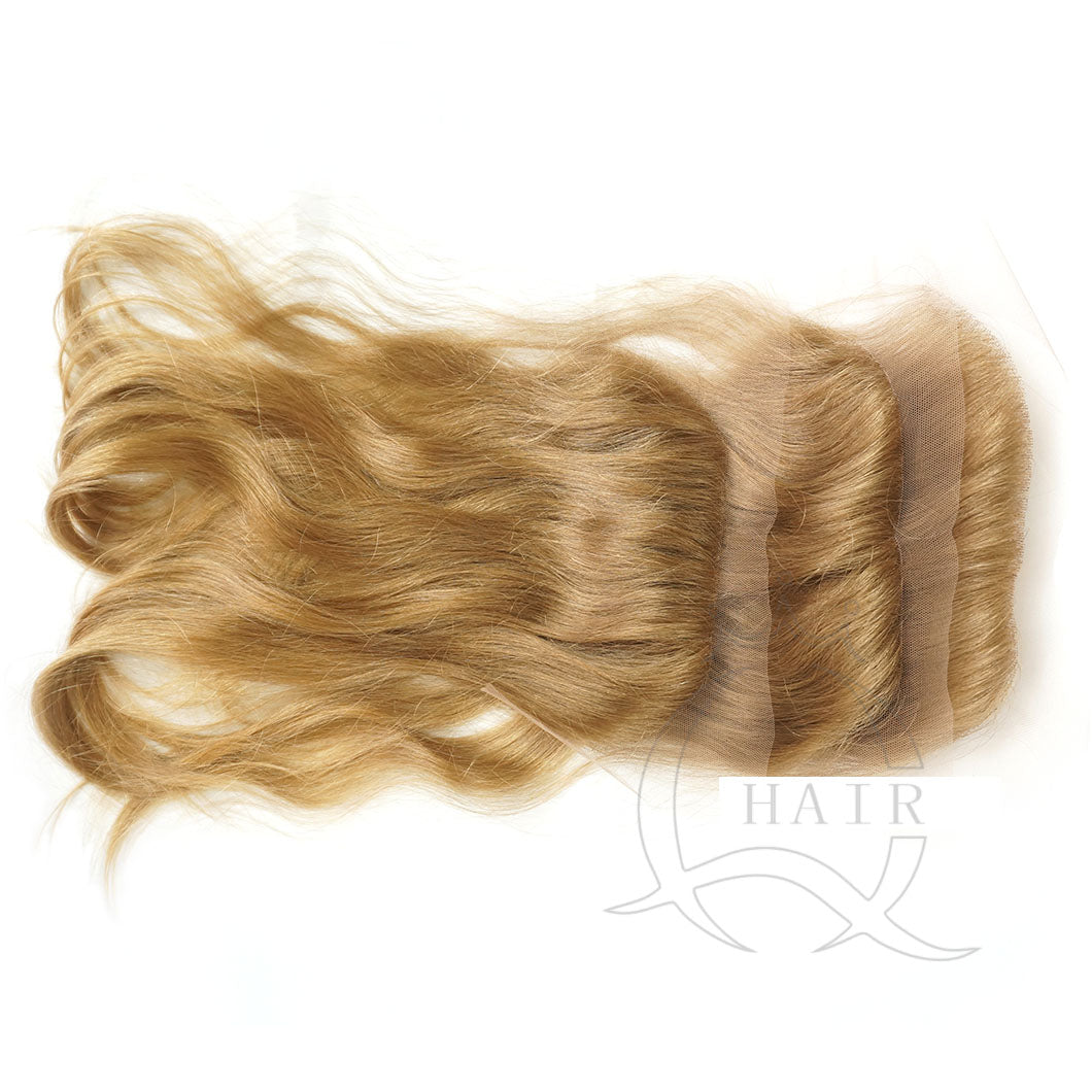 Virgin Human hair lace frontal hairpiece for lady