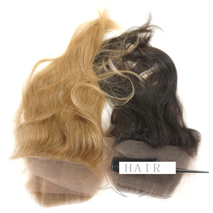 Virgin Human hair lace frontal hairpiece for lady