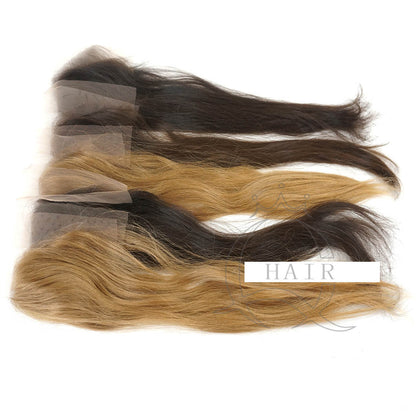 Virgin Human hair lace frontal hairpiece for lady