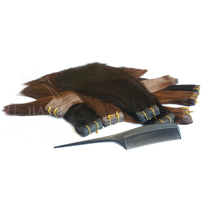 Quality human virgin Remy hair tape extension
