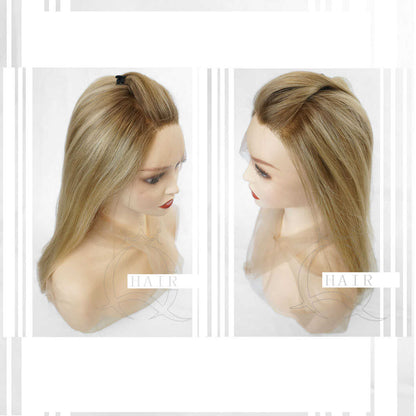 XA24” Inches Brazilian virgin human hair made invisibile lace top wig
