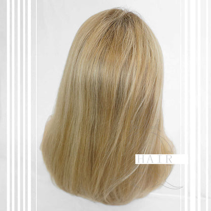 XA24” Inches Brazilian virgin human hair made invisibile lace top wig